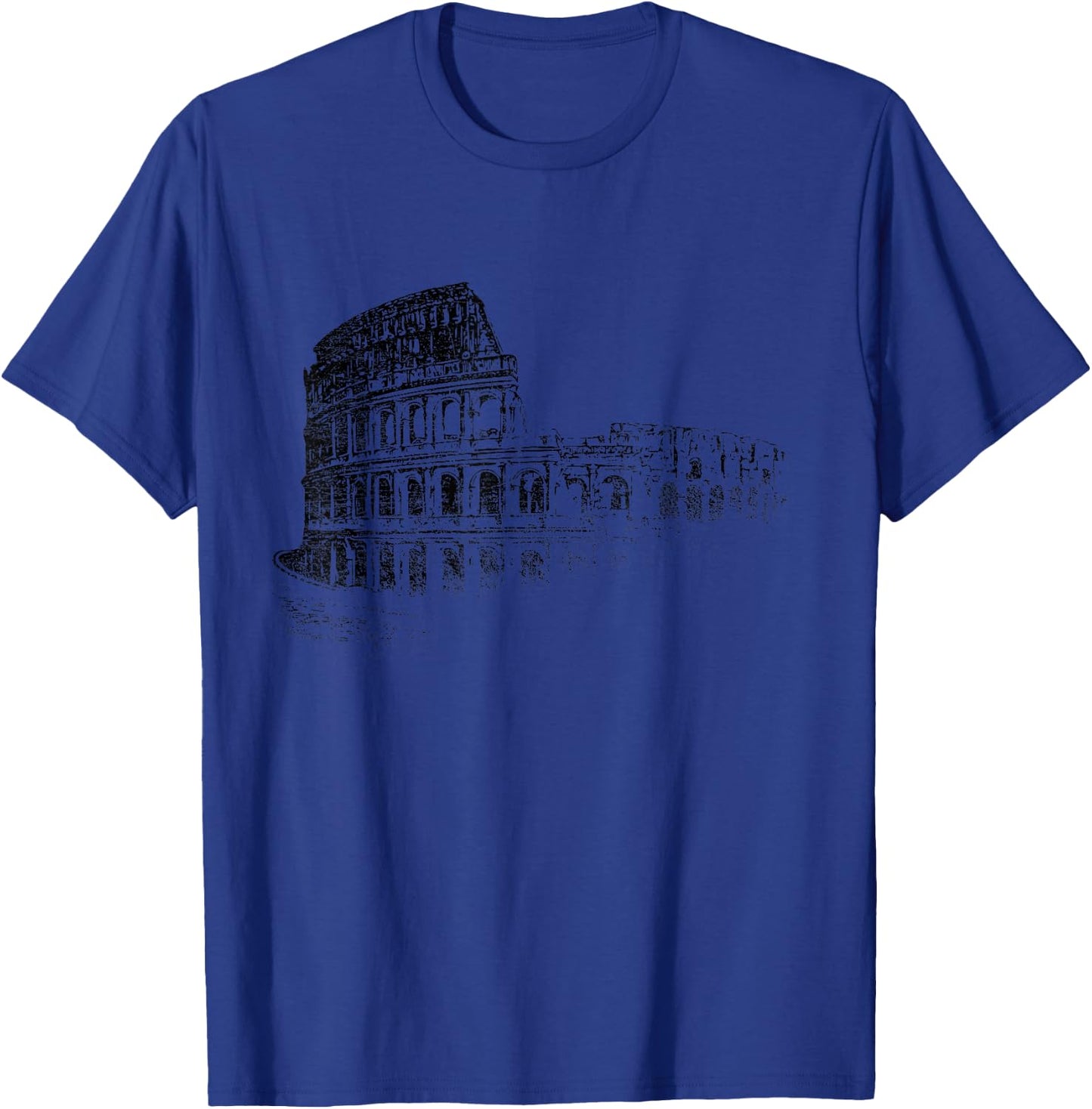Rome Colosseum Vintage Skyline Italy Fan I Love Roma T-Shirt - T-Shirt | Royal