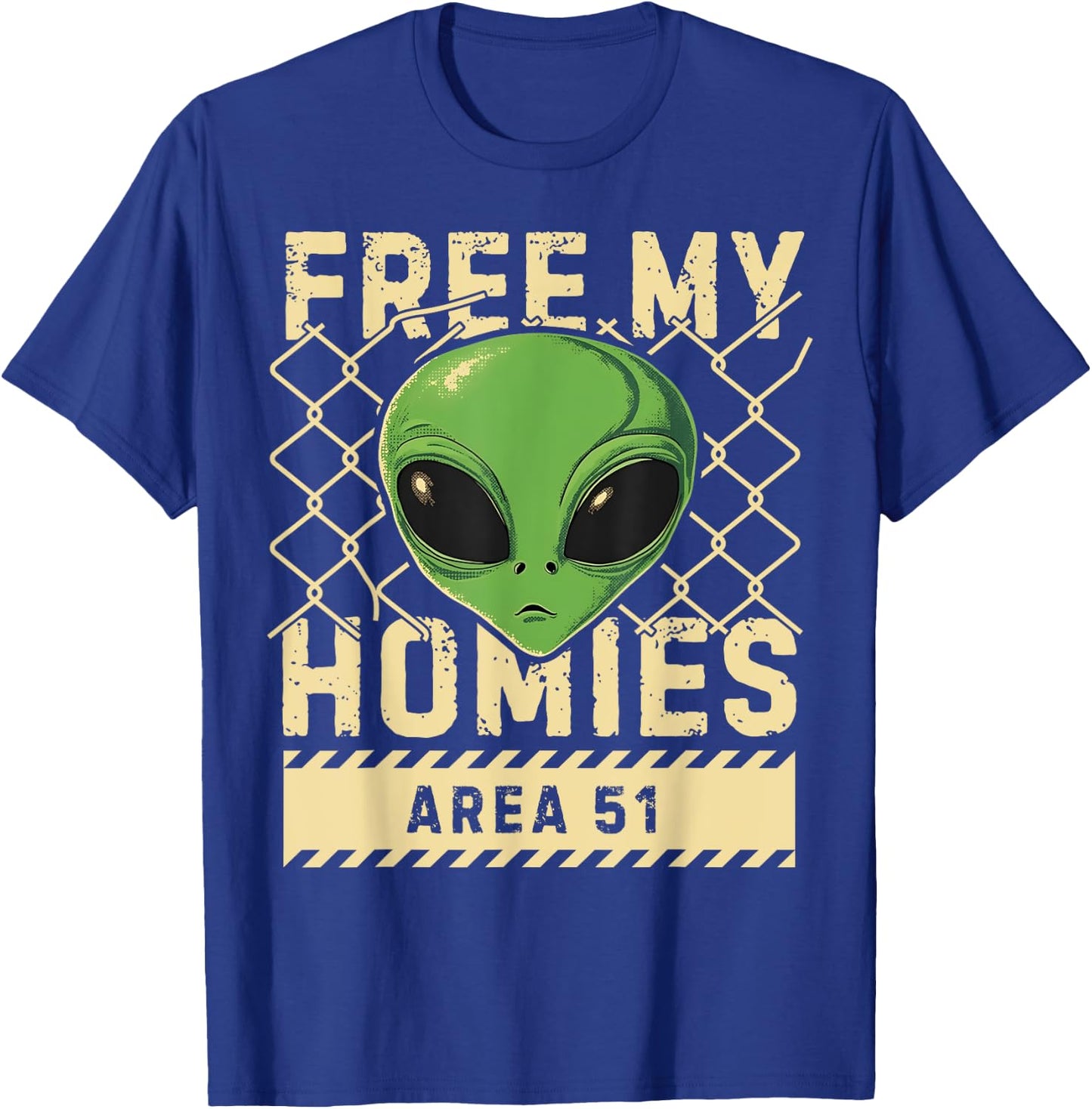 Free My Homies Area 51 Funny Alien UFO Boys Kids Men Women T-Shirt - T-Shirt | Royal