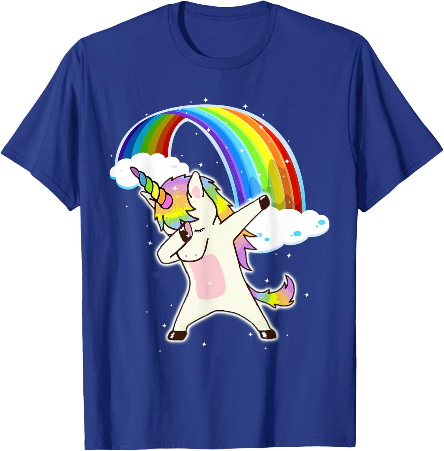 Dabbing Unicorn Rainbow T Shirt Unicorn Gift T-Shirt - T-Shirt | Royal