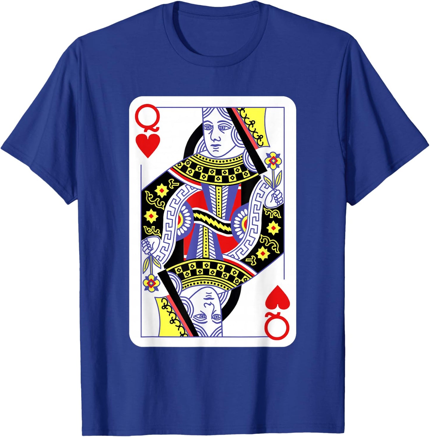 Queen of Hearts Playing Cards Halloween Costume Casino Easy Small T-Shirt - T-Shirt | Royal