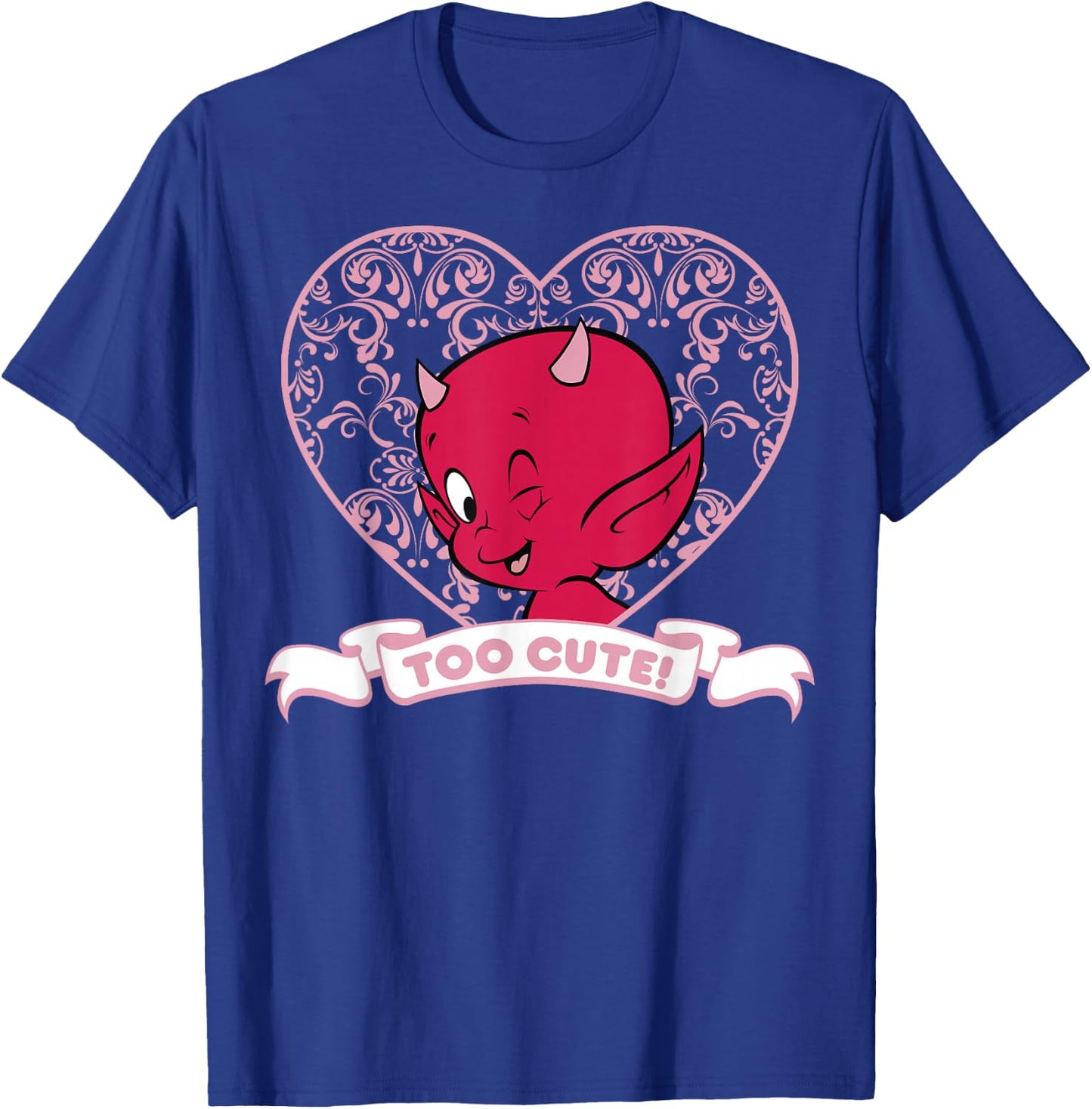 Hot Stuff The Little Devil Too Cute Heart Portrait T-Shirt - T-Shirt | Royal