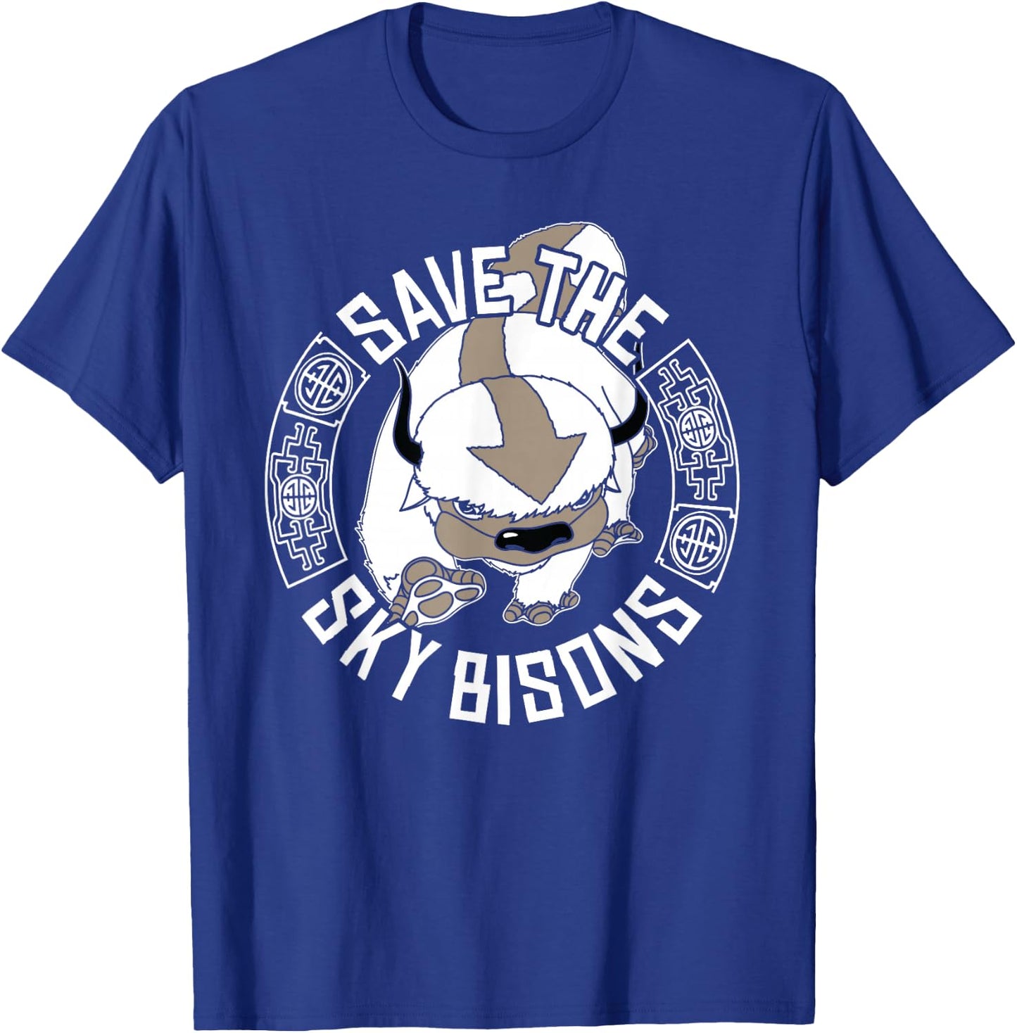 Save The Sky Bisons With Bison Head T-Shirt - T-Shirt | Royal