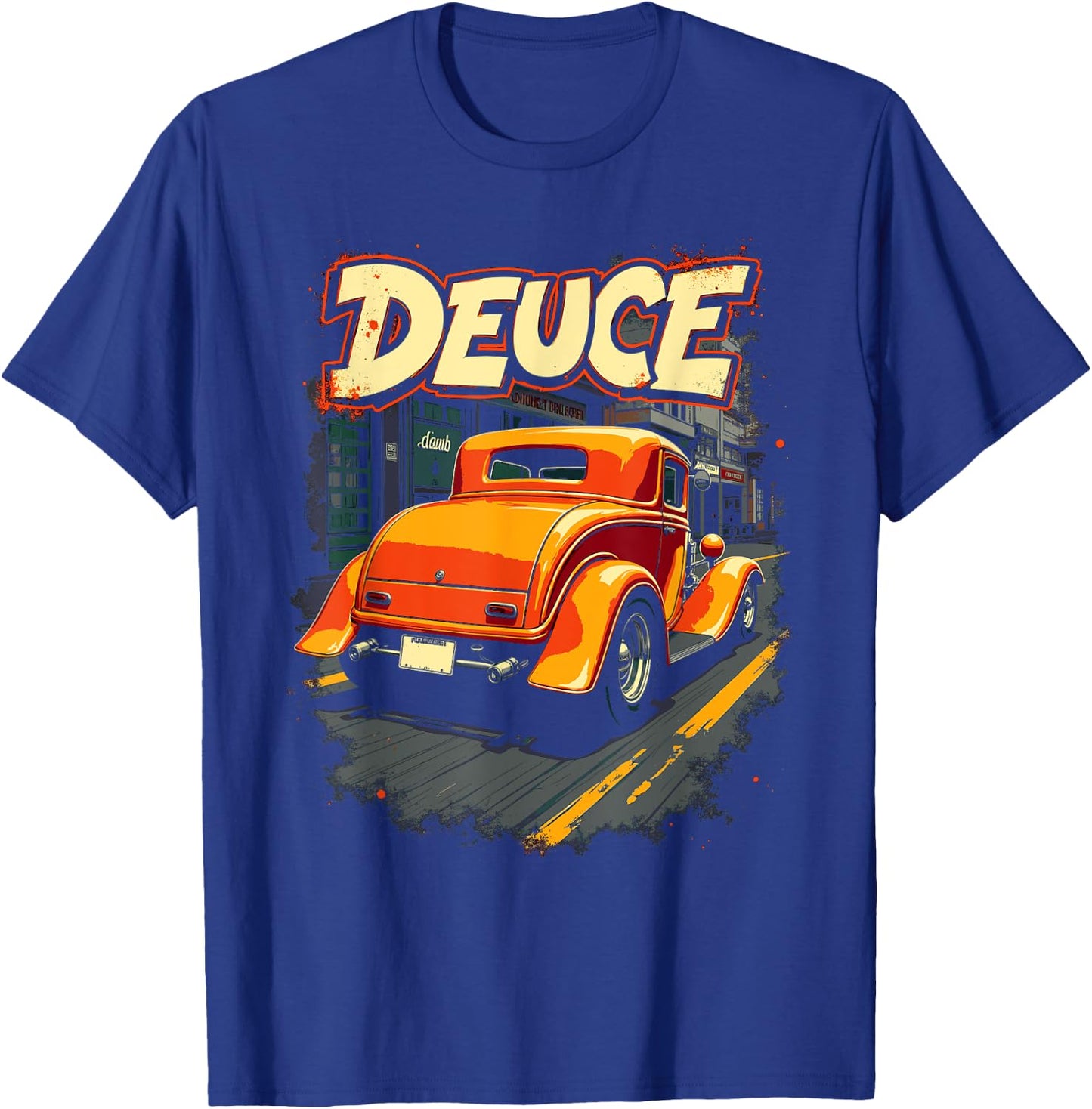 32 Deuce Coupe American Classic 3 Window Deuce Coupe Hot Rod T-Shirt - T-Shirt | Royal