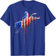 Rodeo Country Western Texas Barrel Racer American Flag USA T-Shirt - T-Shirt | Royal