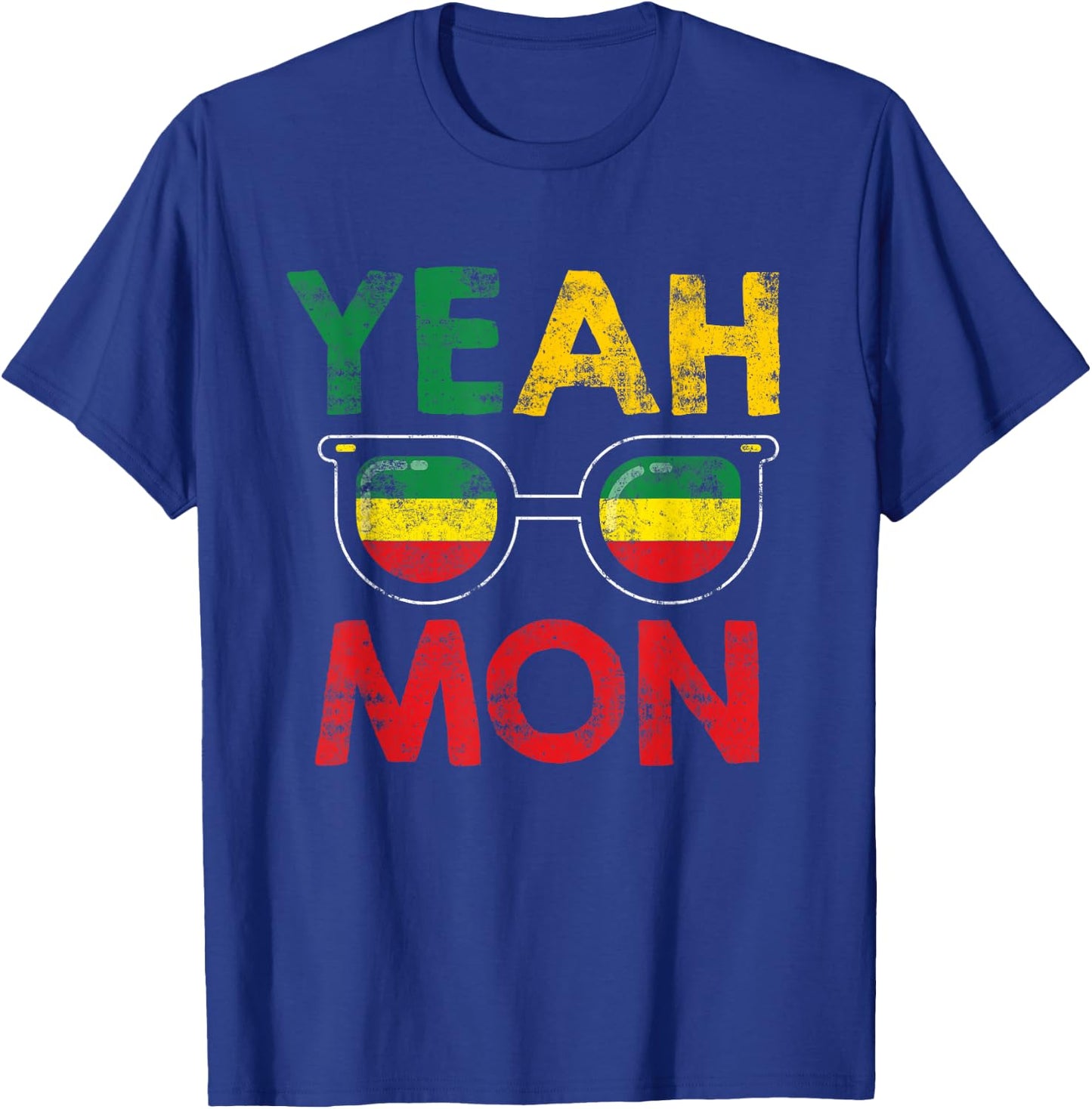 Yeah Mon Jamaican Vacation Jamaica Reggae Small T-Shirt - T-Shirt | Royal