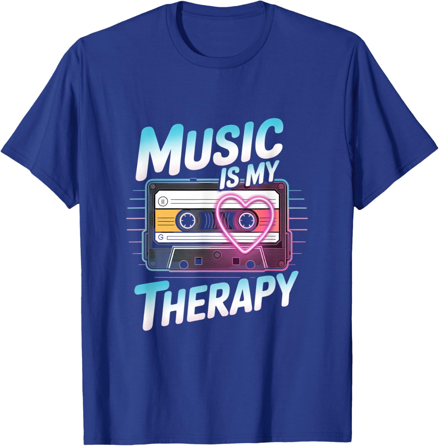 Music Is My Therapy Music Musicians Headphone Music Memes T-Shirt - T-Shirt | Royal