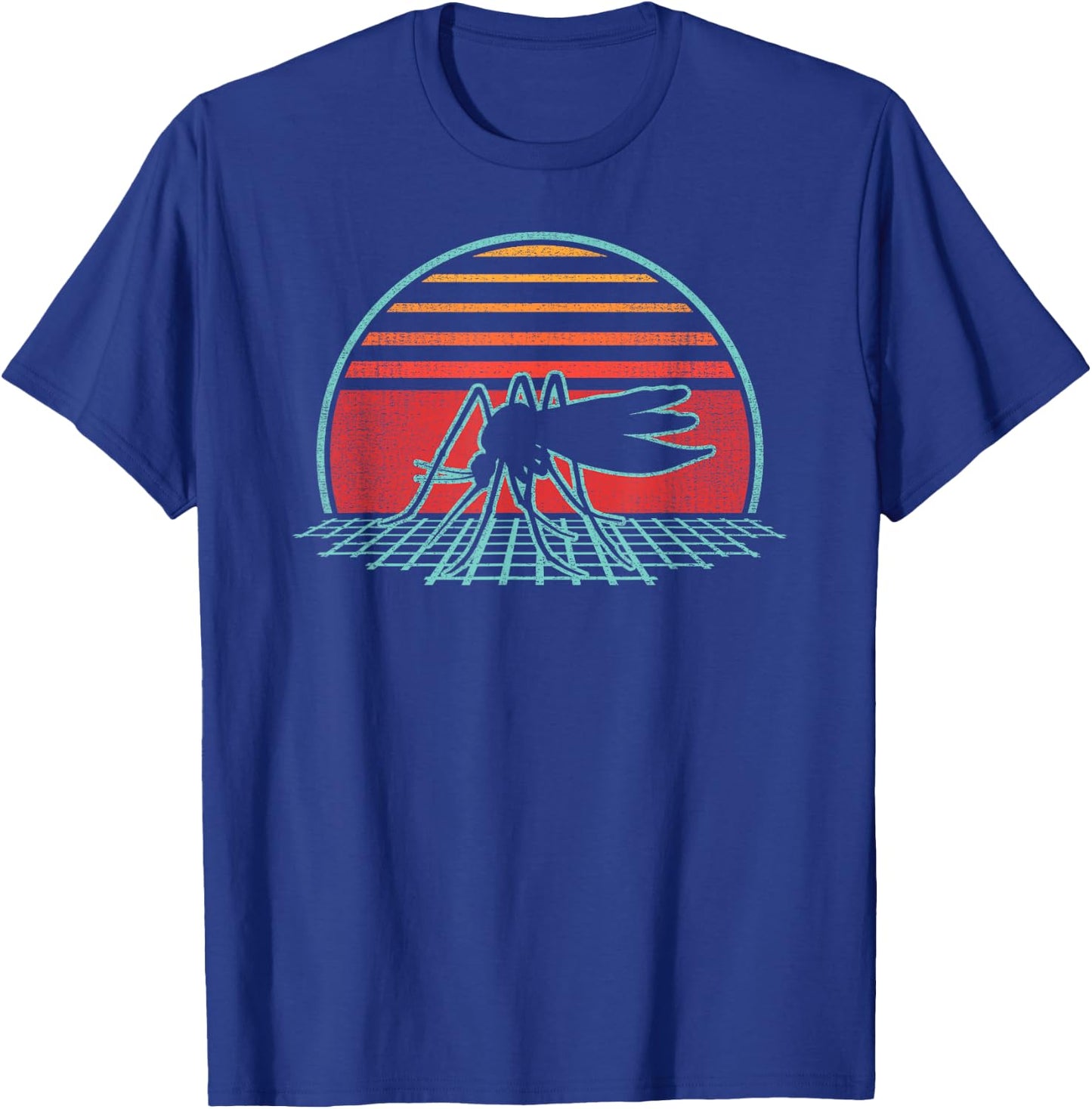 Mosquito Retro Vintage 80s Mosquito Gift T-Shirt - T-Shirt | Royal