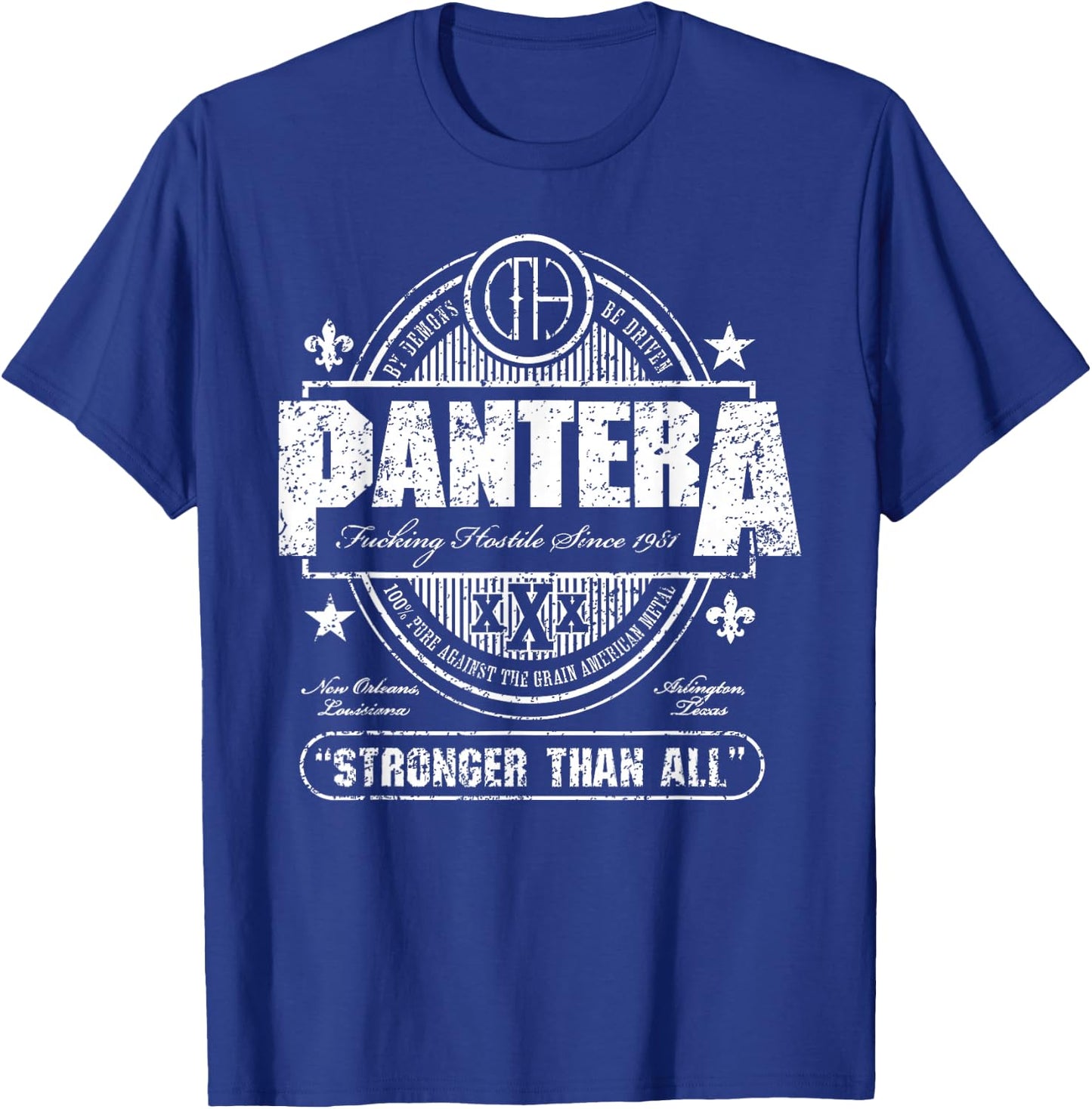 Pantera Official Stronger Than All Beer Mat T-Shirt - T-Shirt | Royal