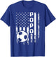 Soccer Popo America Flag Vintage Christmas Xmas T-Shirt - T-Shirt | Royal