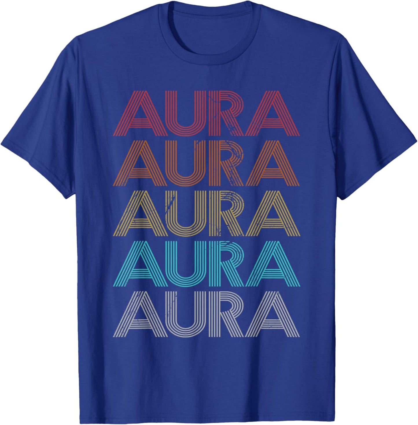 Retro Vintage Aura T-Shirt - T-Shirt | Royal