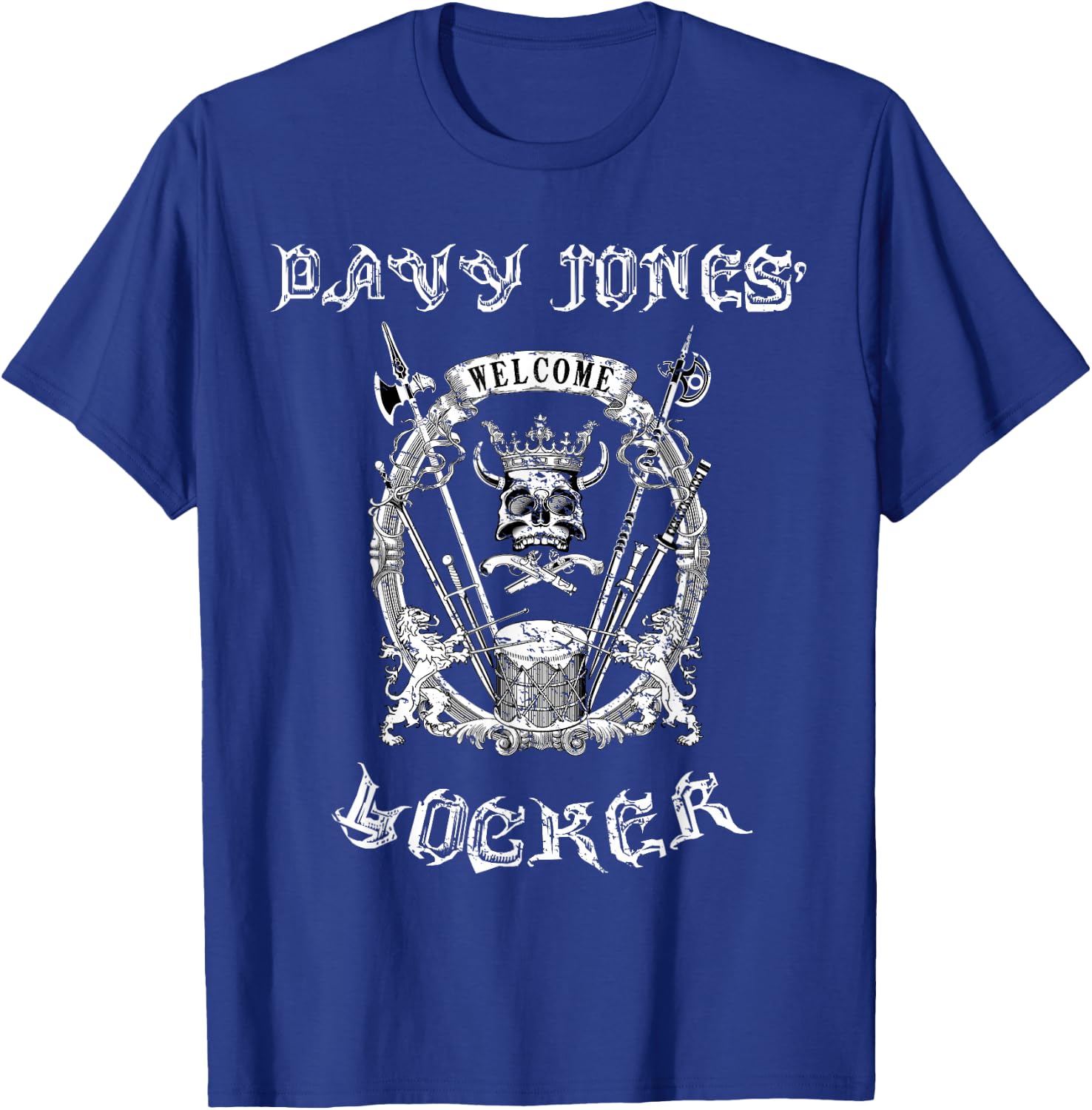 Welcome to Davy Jones Locker - Cool Pirate bottom of the Sea T-Shirt - T-Shirt | Royal