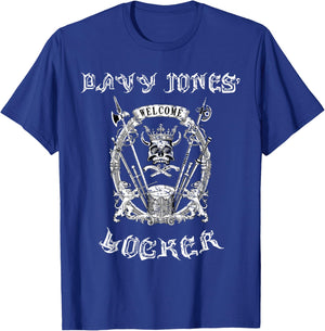 Welcome to Davy Jones Locker - Cool Pirate bottom of the Sea T-Shirt - T-Shirt | Royal