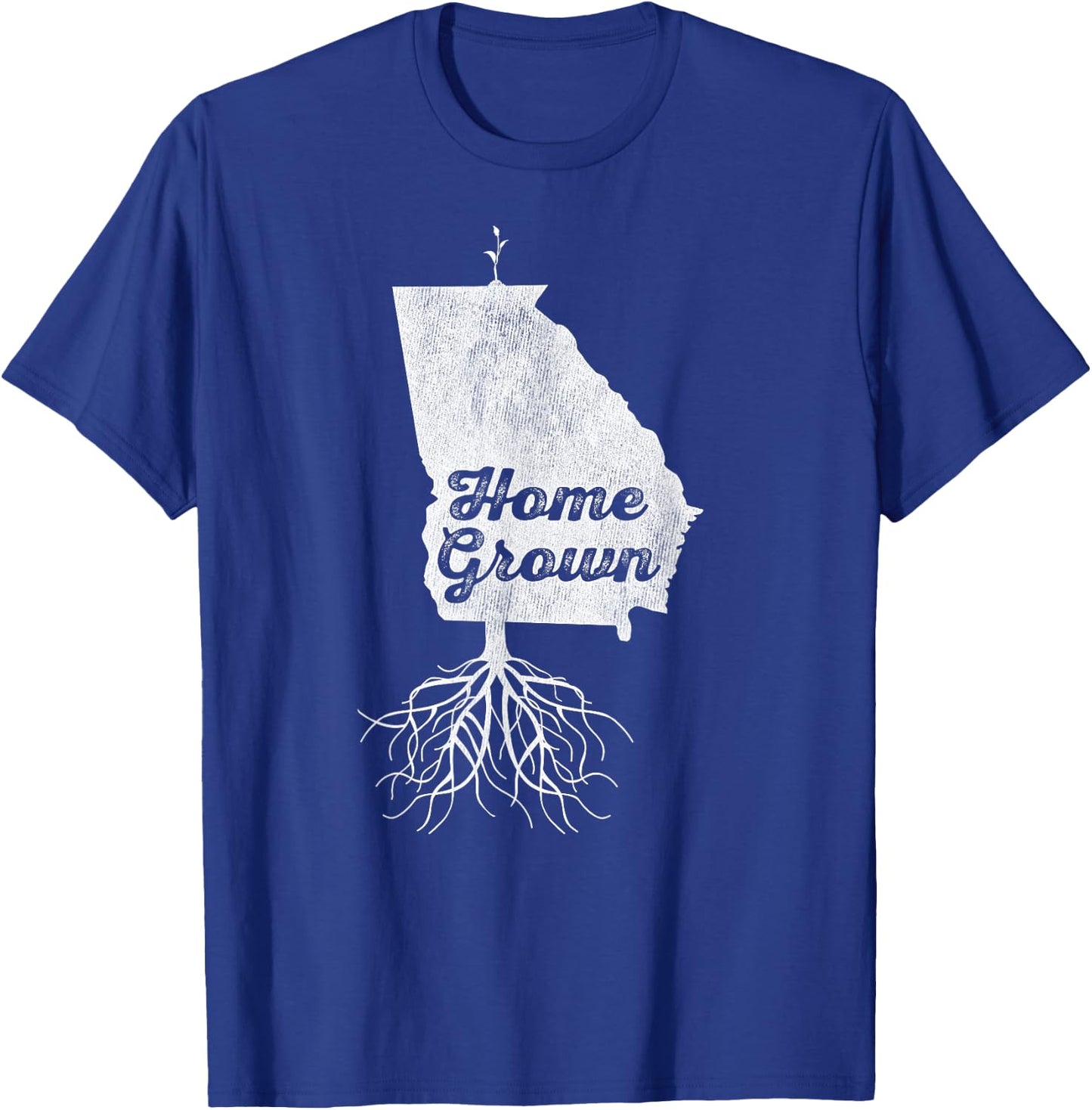 Georgia T Shirt Home Grown Roots GA State Pride T-Shirt - T-Shirt | Royal