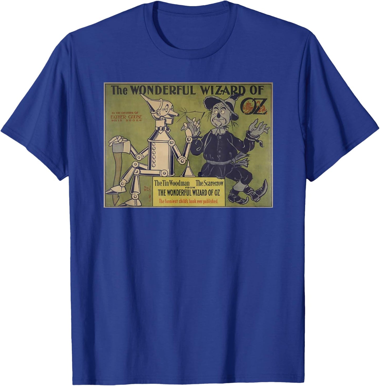 Vintage Scarecrow Tin-Man Shirt Art-The Wizard of OZ T-Shirt - T-Shirt | Royal