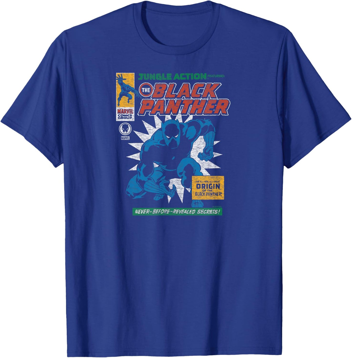 Black Panther - Comic Cover T-Shirt - T-Shirt | Royal