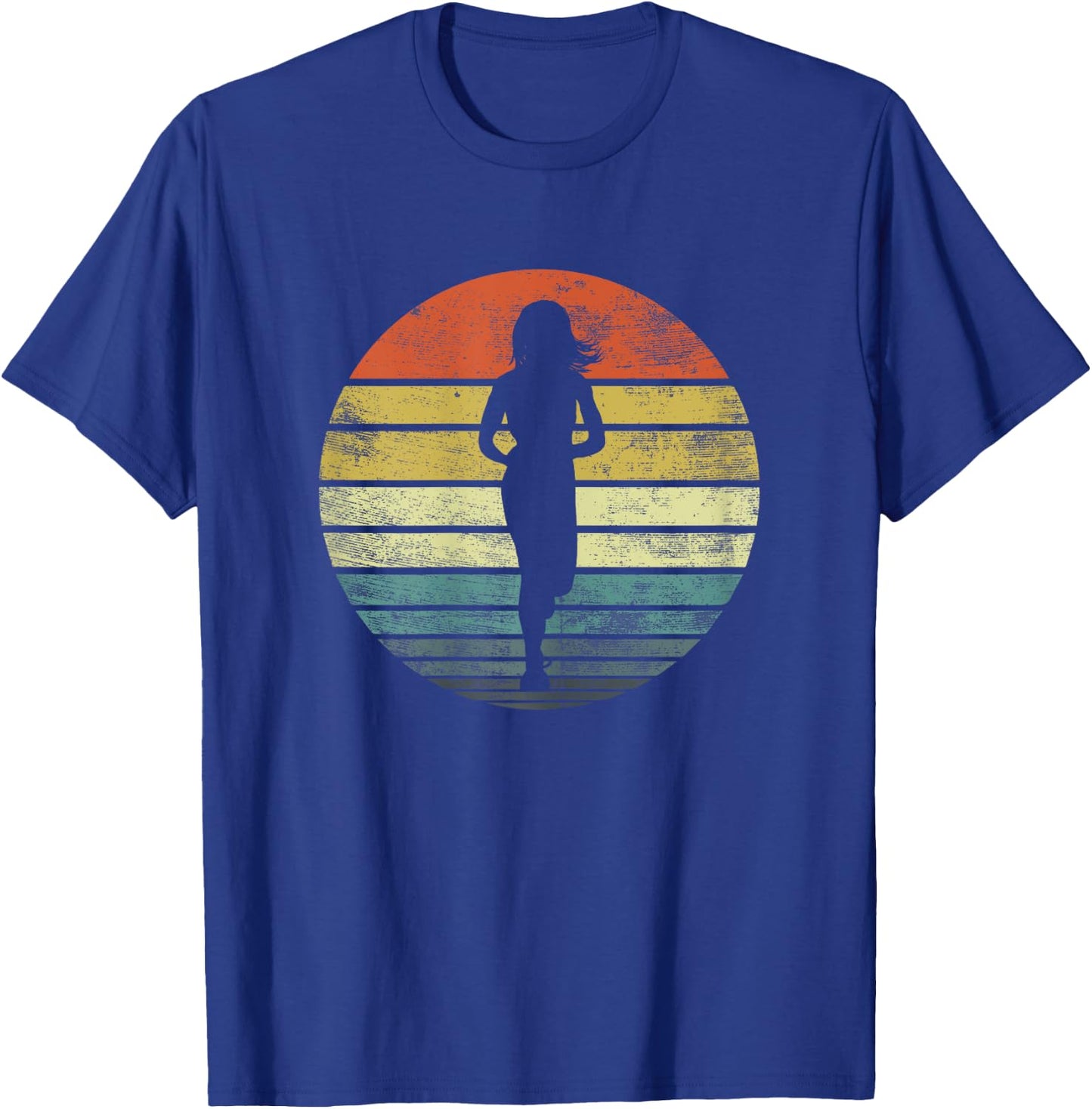 Runners Gifts Funny Running Retro Vintage Fitness Jogging T-Shirt - T-Shirt | Royal