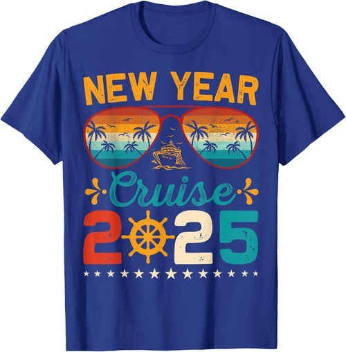 Vintage New Year Cruise 2025 Family Matching NYE Celebration