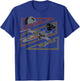 Star Wars Death Star X-Wing Tie Fighter Retro Logo T-Shirt - T-Shirt | Royal