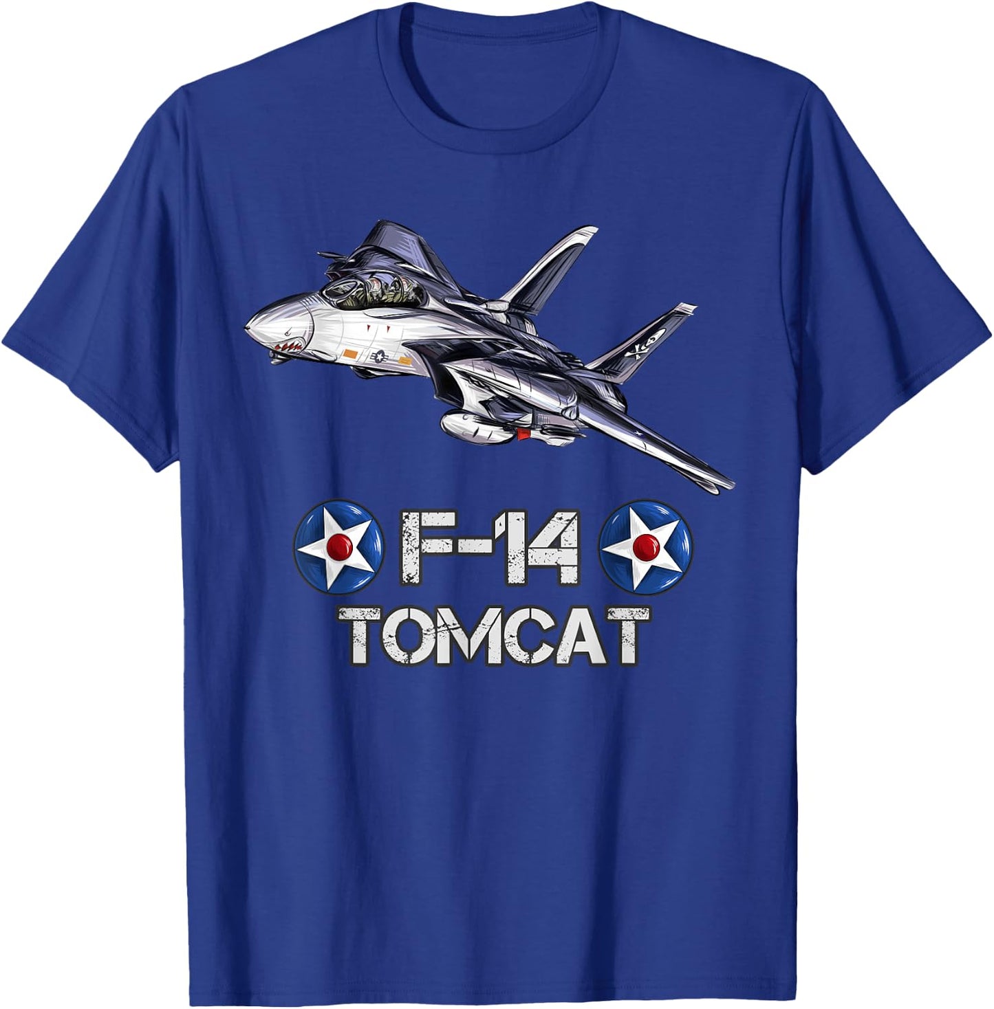 Vintage F-14 Tomcat Fighter Jet Military Aviation gift Men Women Girls Kids T-Shirt - T-Shirt | Royal