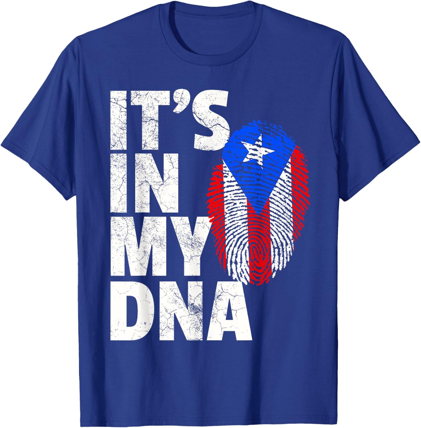 IT'S IN MY DNA Puerto Rico Rican Flag T Shirt Men Women Kids T-Shirt - T-Shirt | Royal