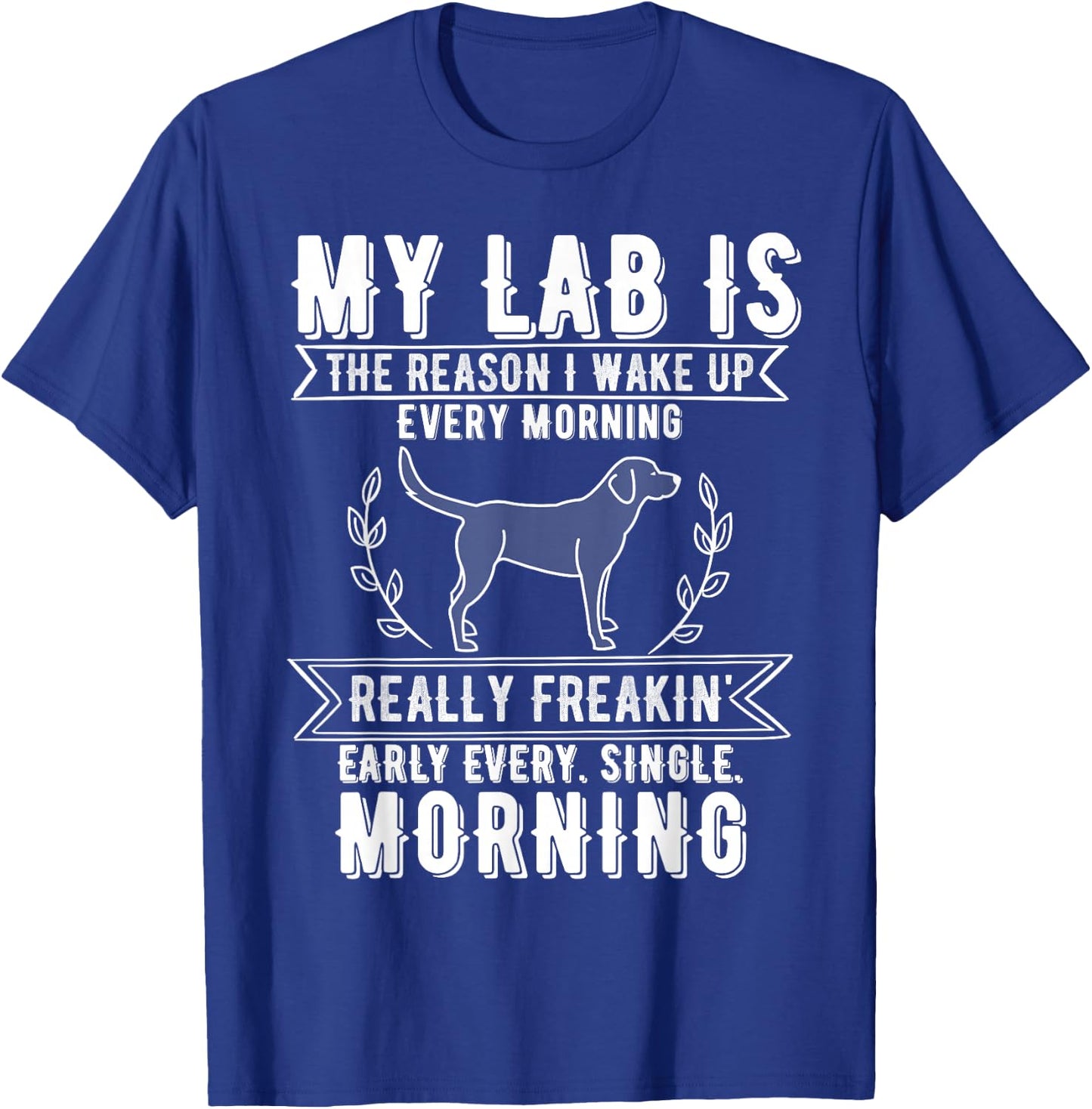 2025 Funny Lab Dog Meme T-Shirt - T-Shirt | Royal