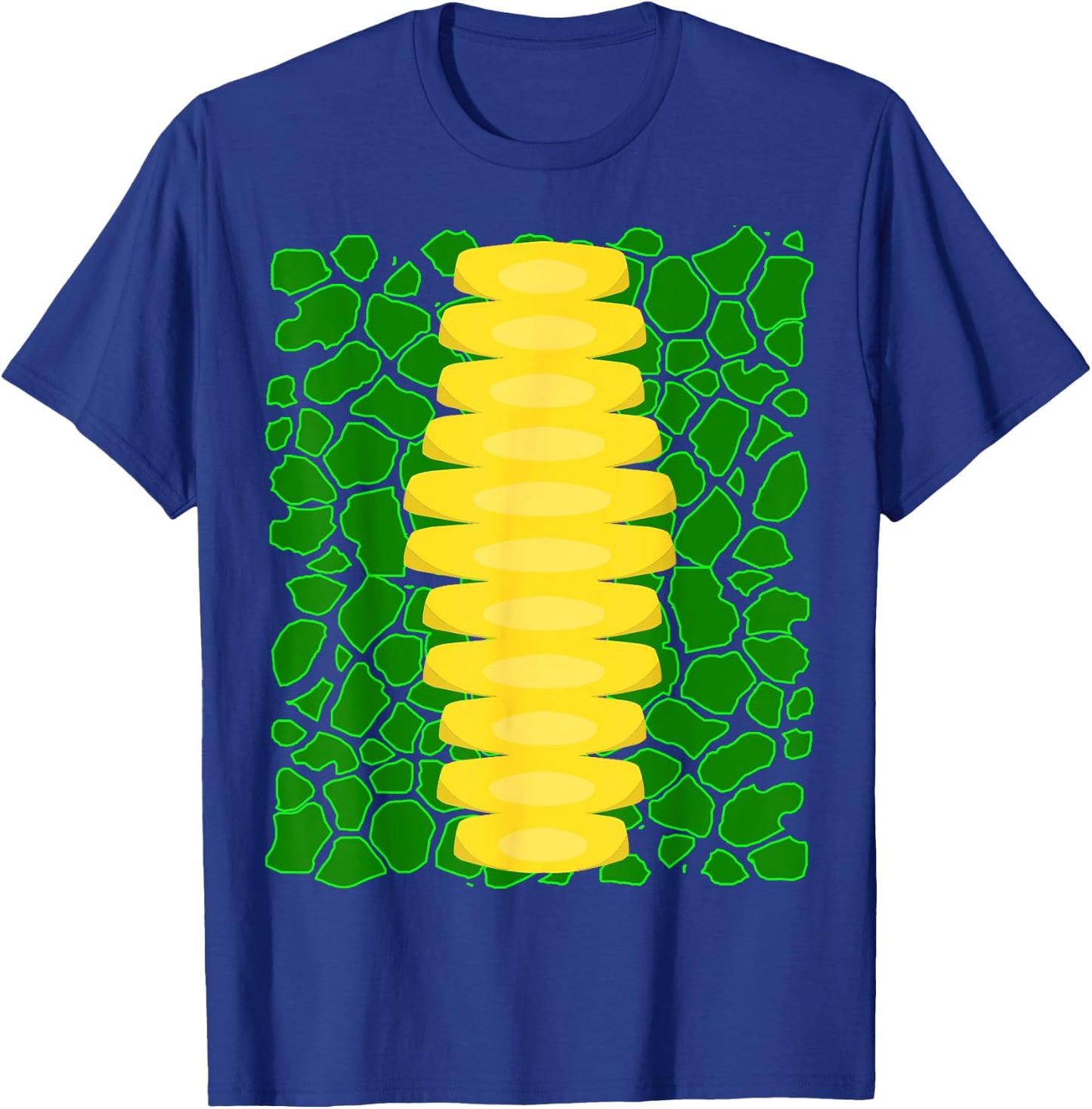 Dragon Costume Green Reptile Skin Pattern Print T-Shirt - T-Shirt | Royal
