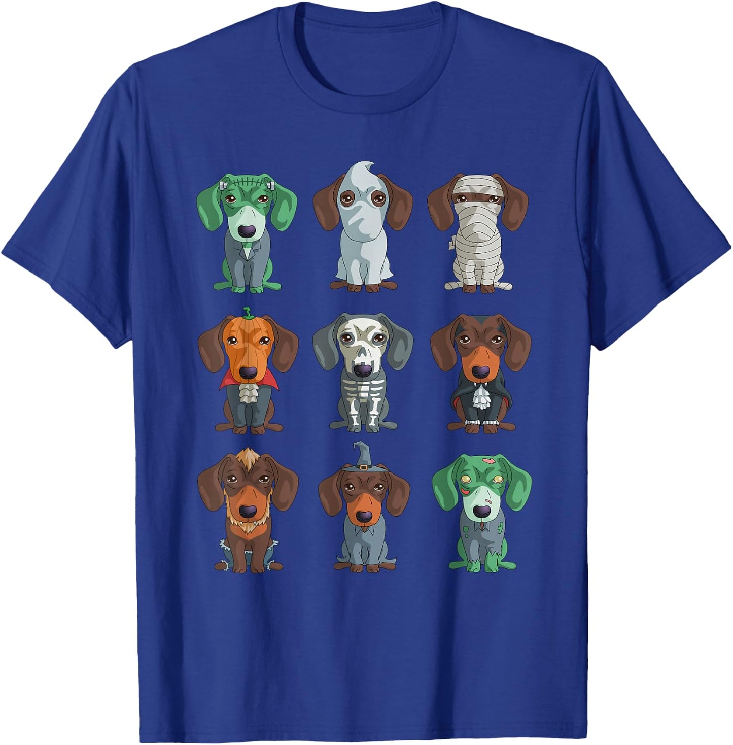 Dachshund Halloween Funny Weiner Gift Shirt T-Shirt - T-Shirt | Royal