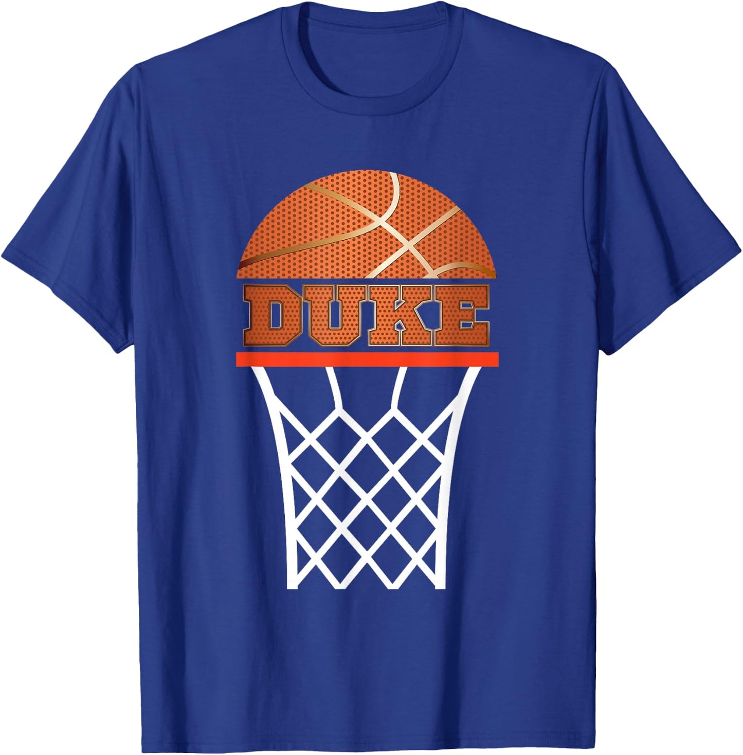 Basketball Apparel | Custom Name Duke Youth Graphic T Shirt T-Shirt - T-Shirt | Royal