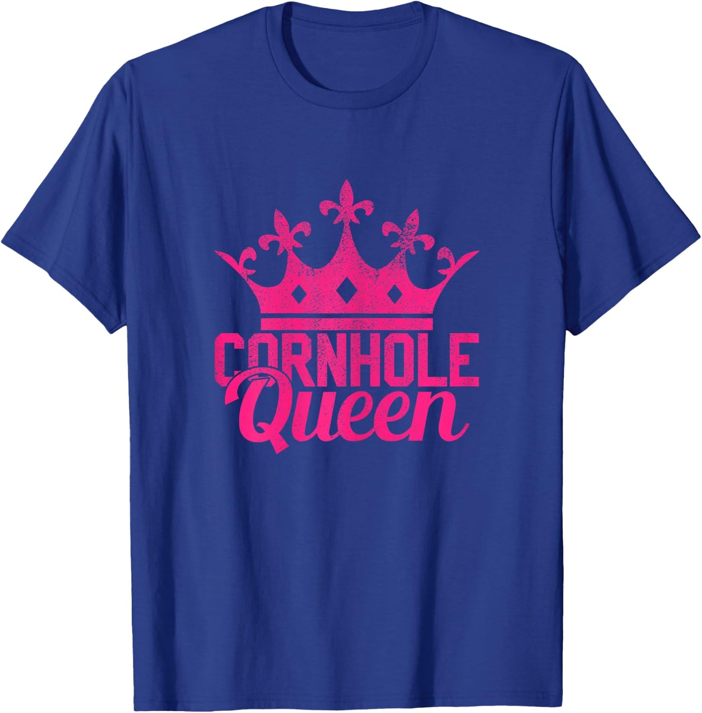 Cornhole Queen Corn Hole Funny T-Shirt - T-Shirt | Royal