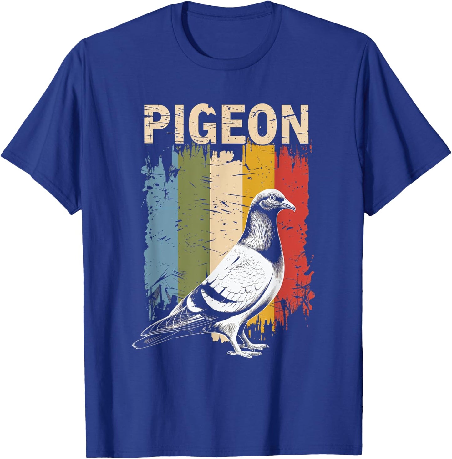 Pigeon Vintage Design Bird Lovers Nature Pigeon Art T-Shirt - T-Shirt | Royal