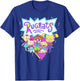 Rugrats Group Shot Retro Geometric Logo T-Shirt - T-Shirt | Royal
