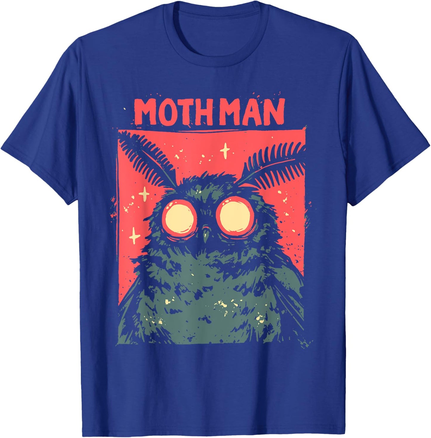WEST VIRGINIA MOTHMAN CRYPTID -Adults Cryptidcore , Black, Small, Short Sleeve T-Shirt - T-Shirt | Royal