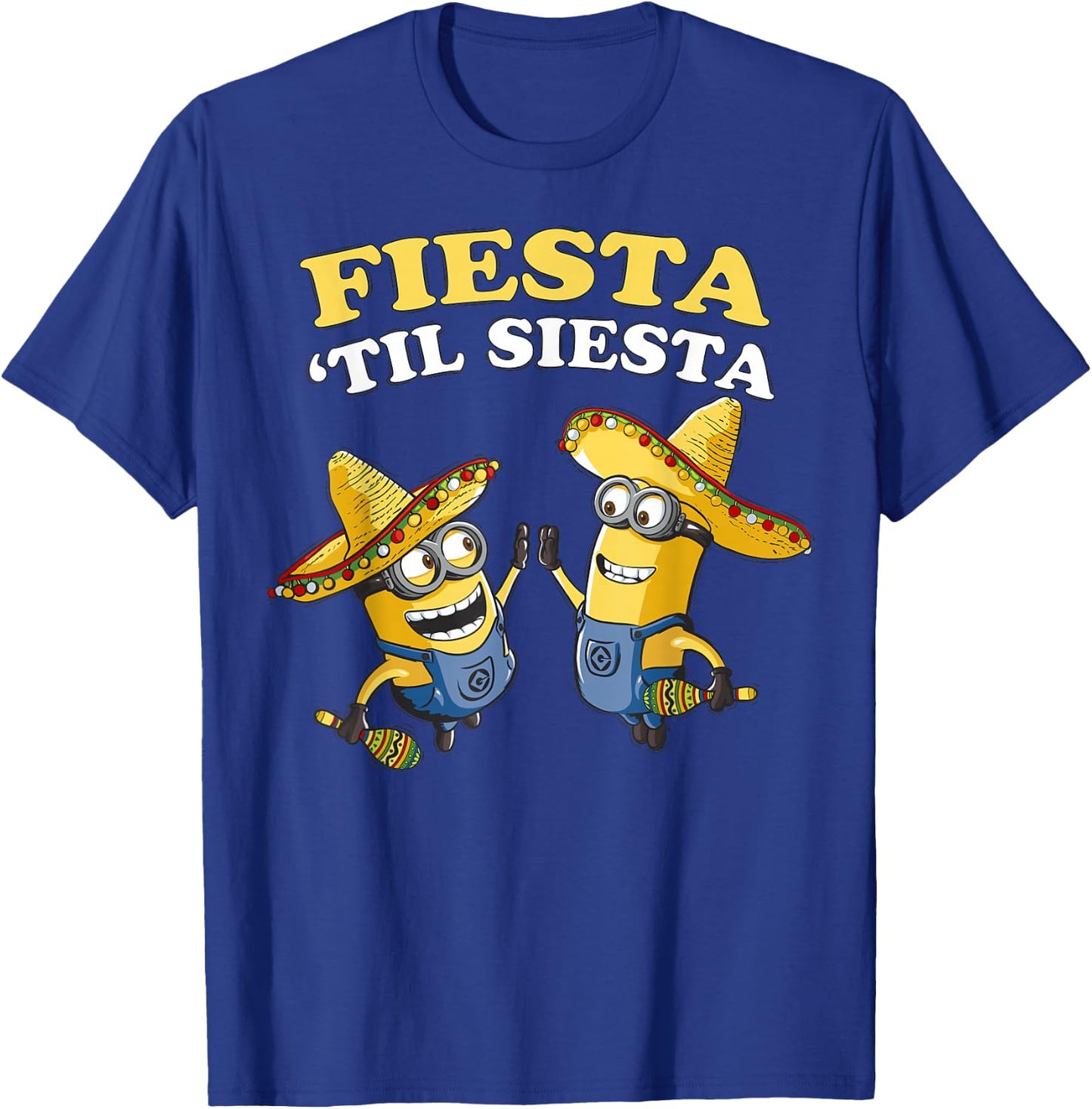 Despicable Me Minions Fiesta Til Siesta Graphic T-Shirt - T-Shirt | Royal