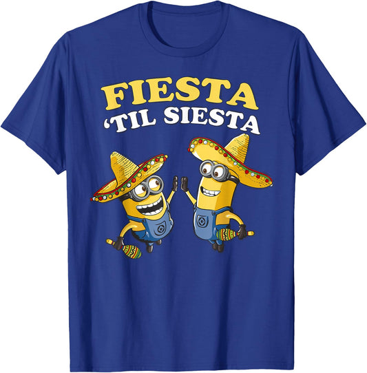 Despicable Me Minions Fiesta Til Siesta Graphic T-Shirt - T-Shirt | Royal