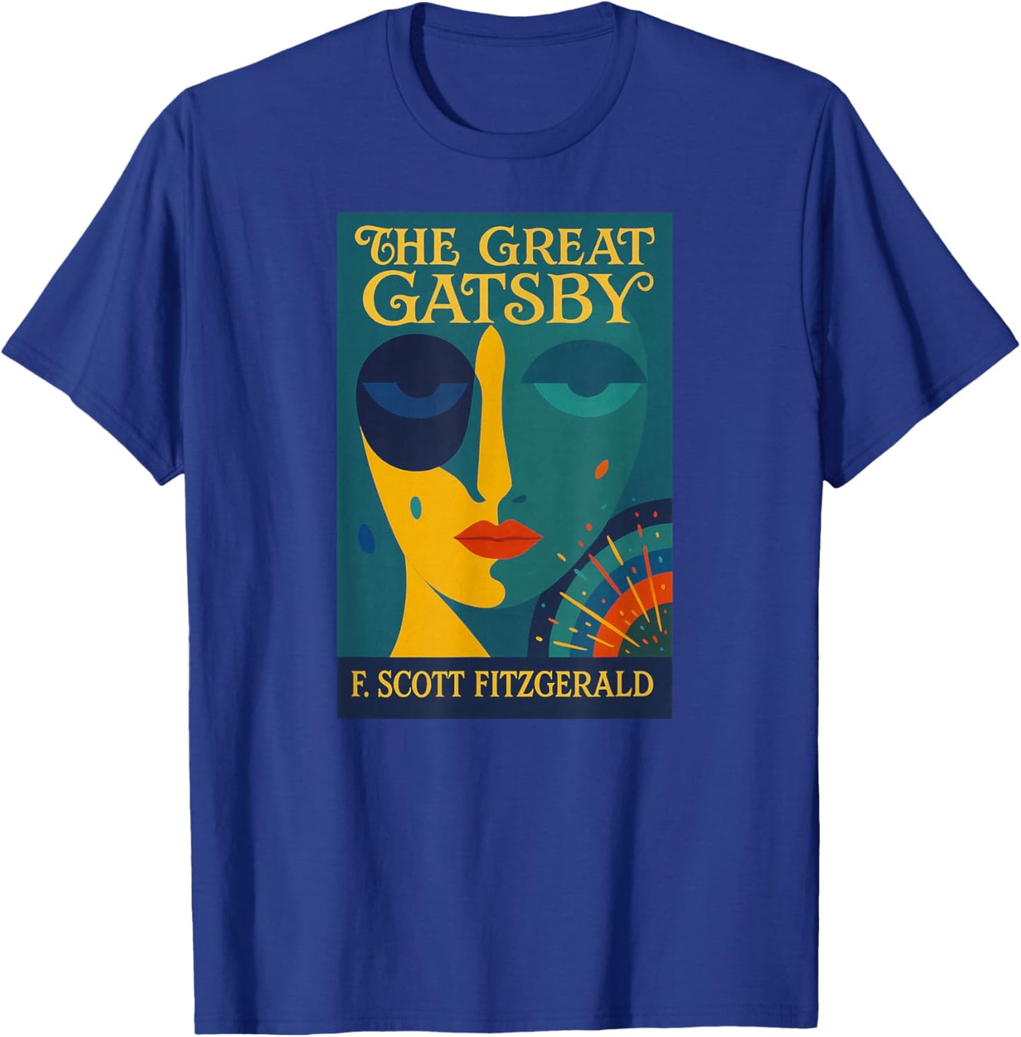 The Great Gatsby: Daisy Buchanan Art Deco Design T-Shirt - T-Shirt | Royal