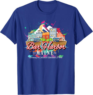 Bar Harbor Maine Gateway to Acadia National Park Souvenir T-Shirt - T-Shirt | Royal