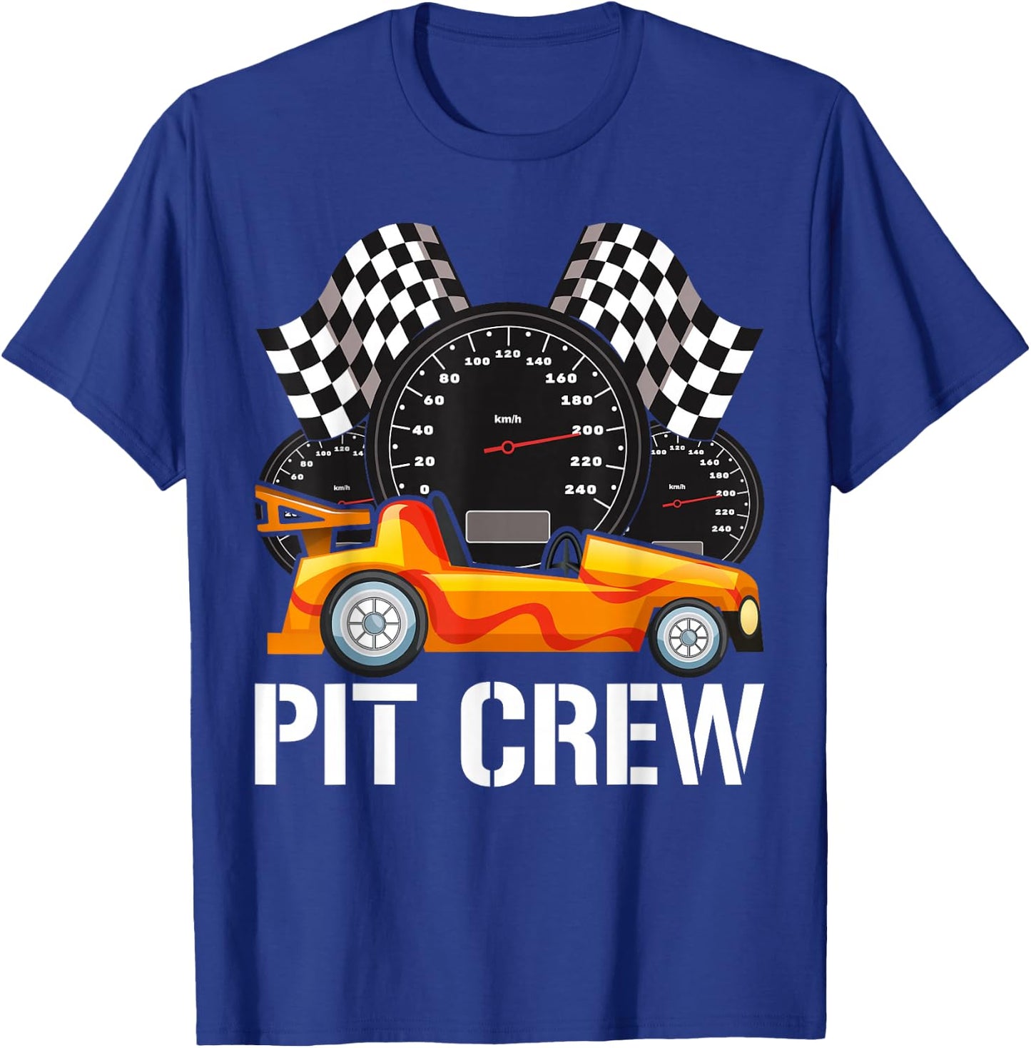 Pit Crew for Racing Car Parties T-Shirt - T-Shirt | Royal