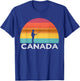 Sunset Canada Fishing T Shirt Canadian Fisherman Trip T-Shirt - T-Shirt | Royal