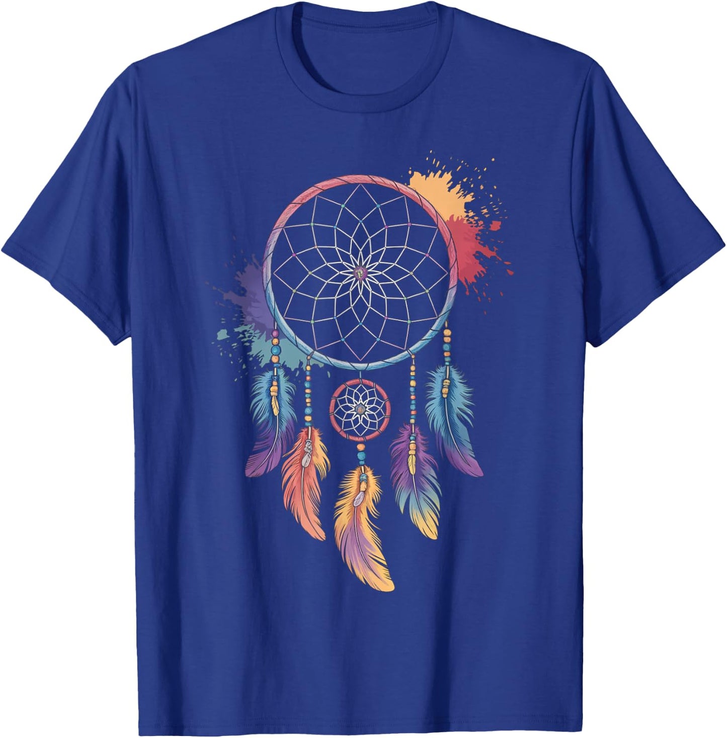 Dreamcatcher Boho Style Dream Catcher Native American T-Shirt - T-Shirt | Royal