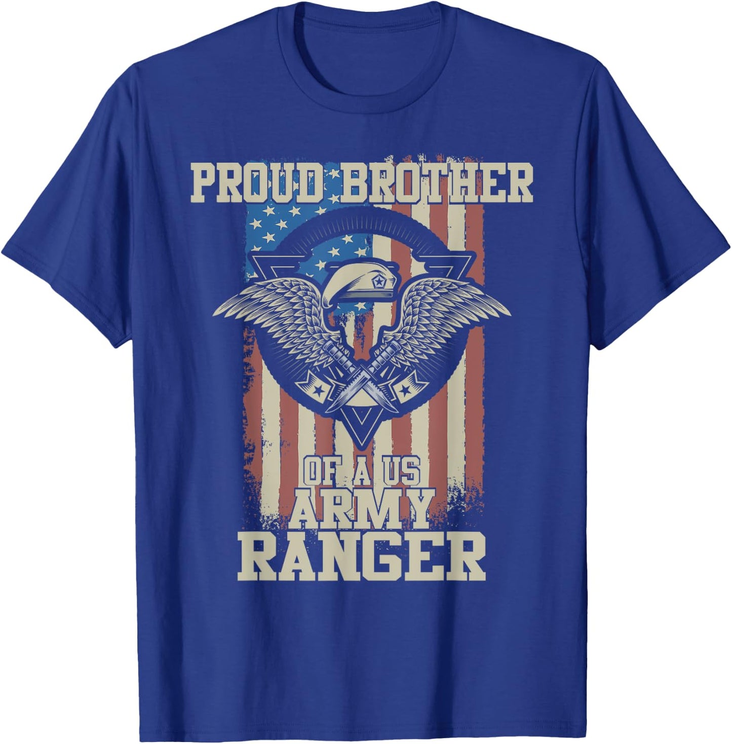 Proud Brother of US Army Ranger T-Shirt - T-Shirt | Royal