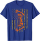 Compound Bow Hunting Archery American Flag Tree Camouflage Men T-Shirt - T-Shirt | Royal