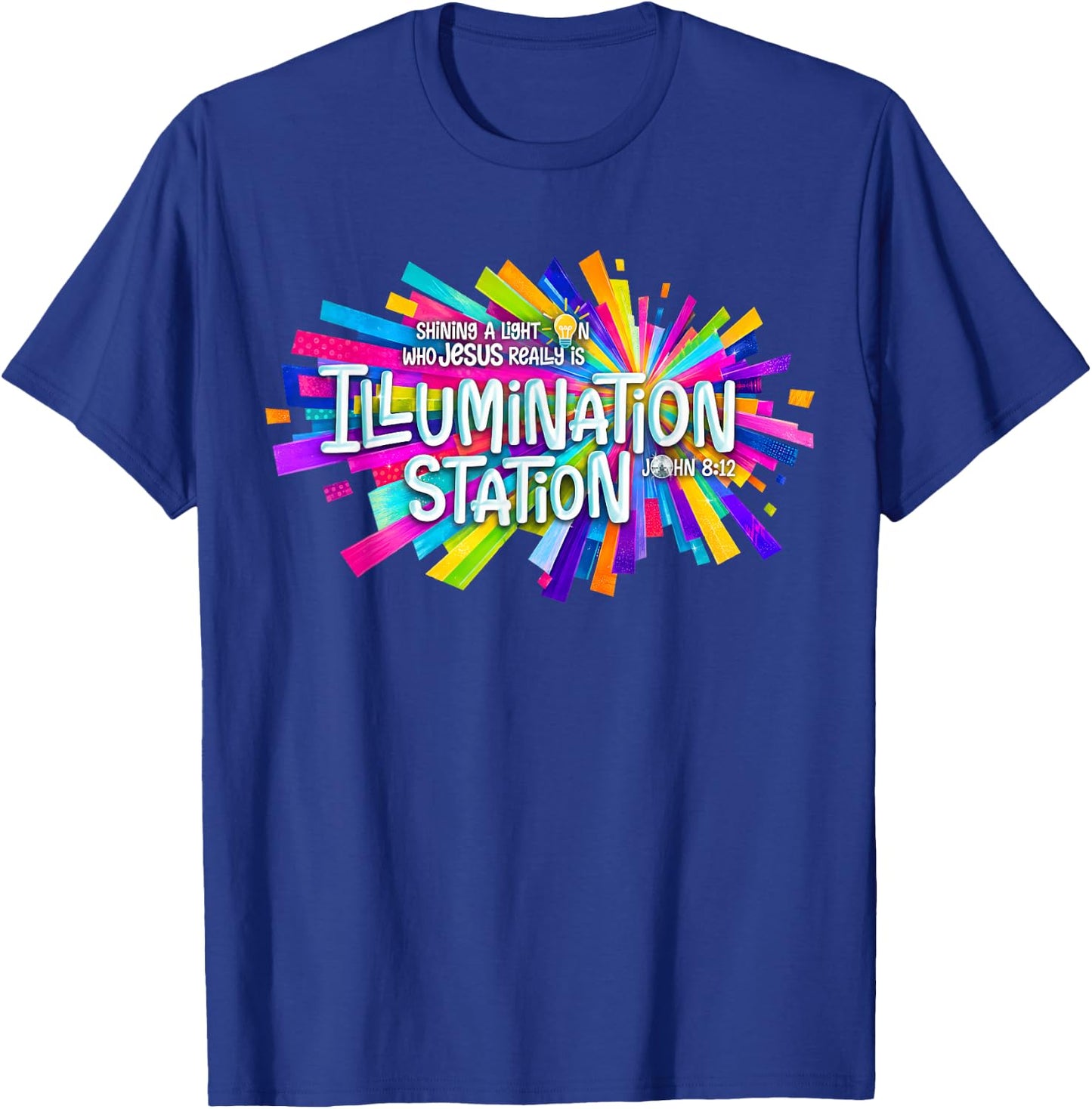 Illumination Station VBS 2026 Bible Jesus Christian Lights T-Shirt - T-Shirt | Royal