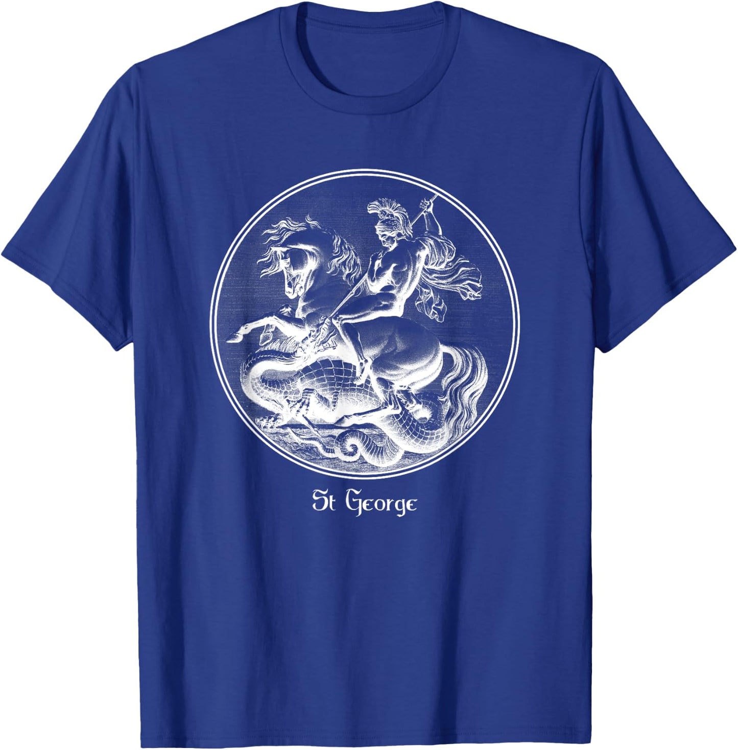 St. George and the Dragon Crusades Soldier Saint T-Shirt - T-Shirt | Royal