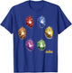 Marvel Avengers Infinity War Stones Glow Graphic T-Shirt - T-Shirt | Royal