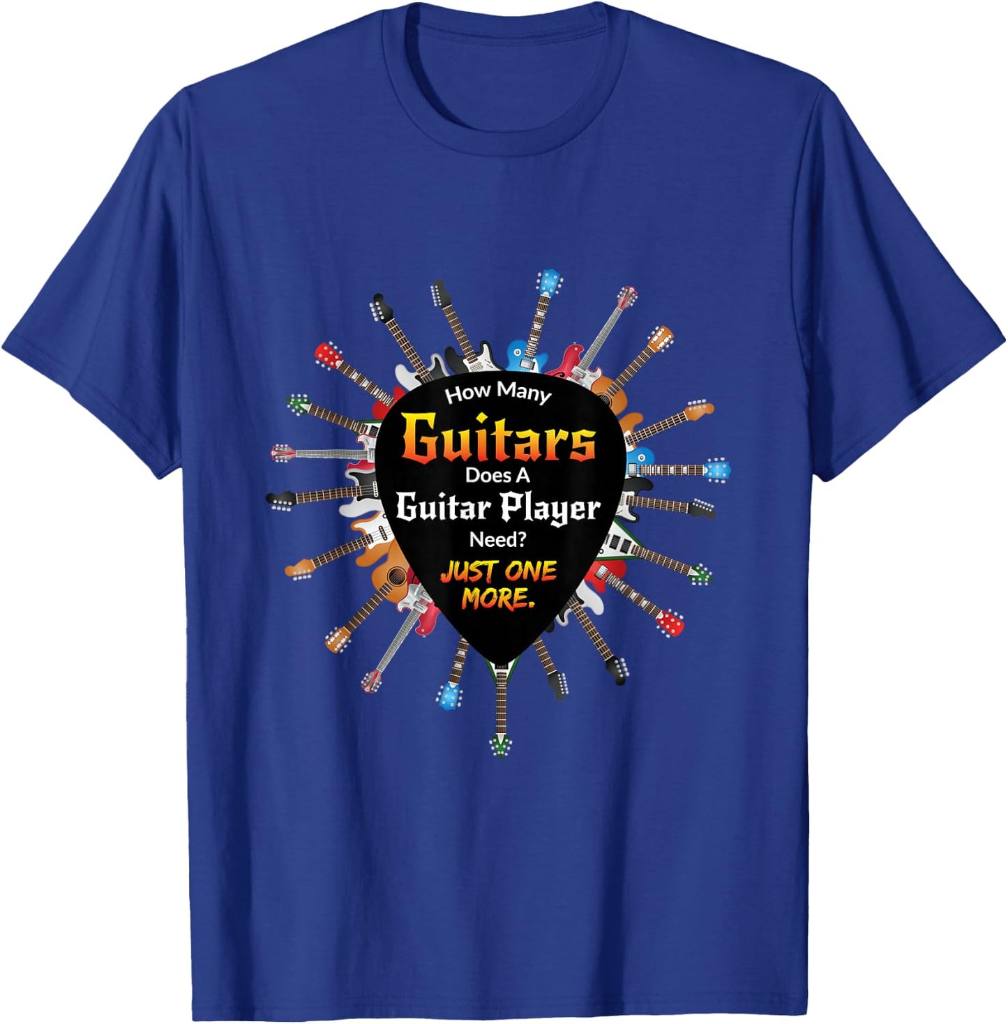UAB KIDKIS Women's Guitar Themed - Black, Small T-Shirt - T-Shirt | Royal