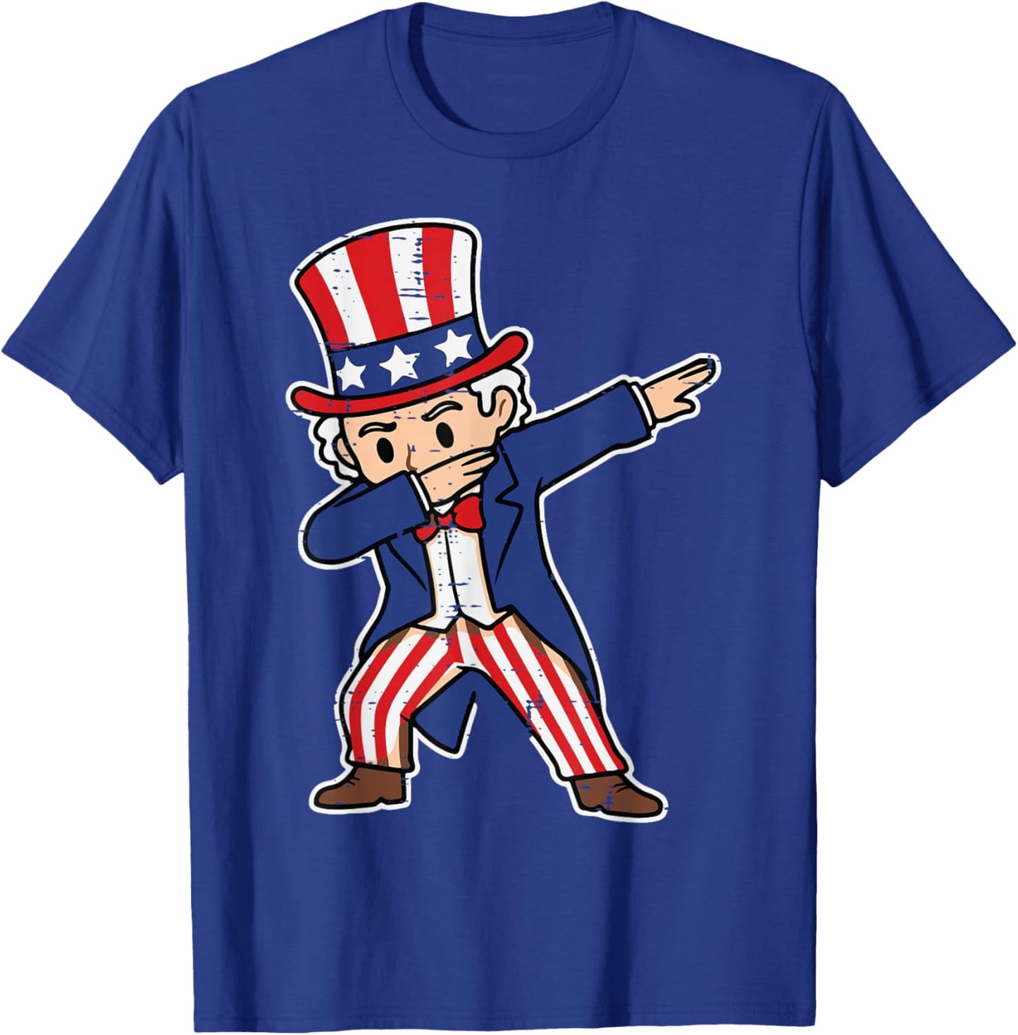 4th Of July Uncle Sam Dab Funny Dance Boys Kids Toddler Men T-Shirt - T-Shirt | Royal