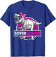 Sistersaurus T-Rex Matching Funny Sister Saurus Dinosaur T-Shirt - T-Shirt | Royal