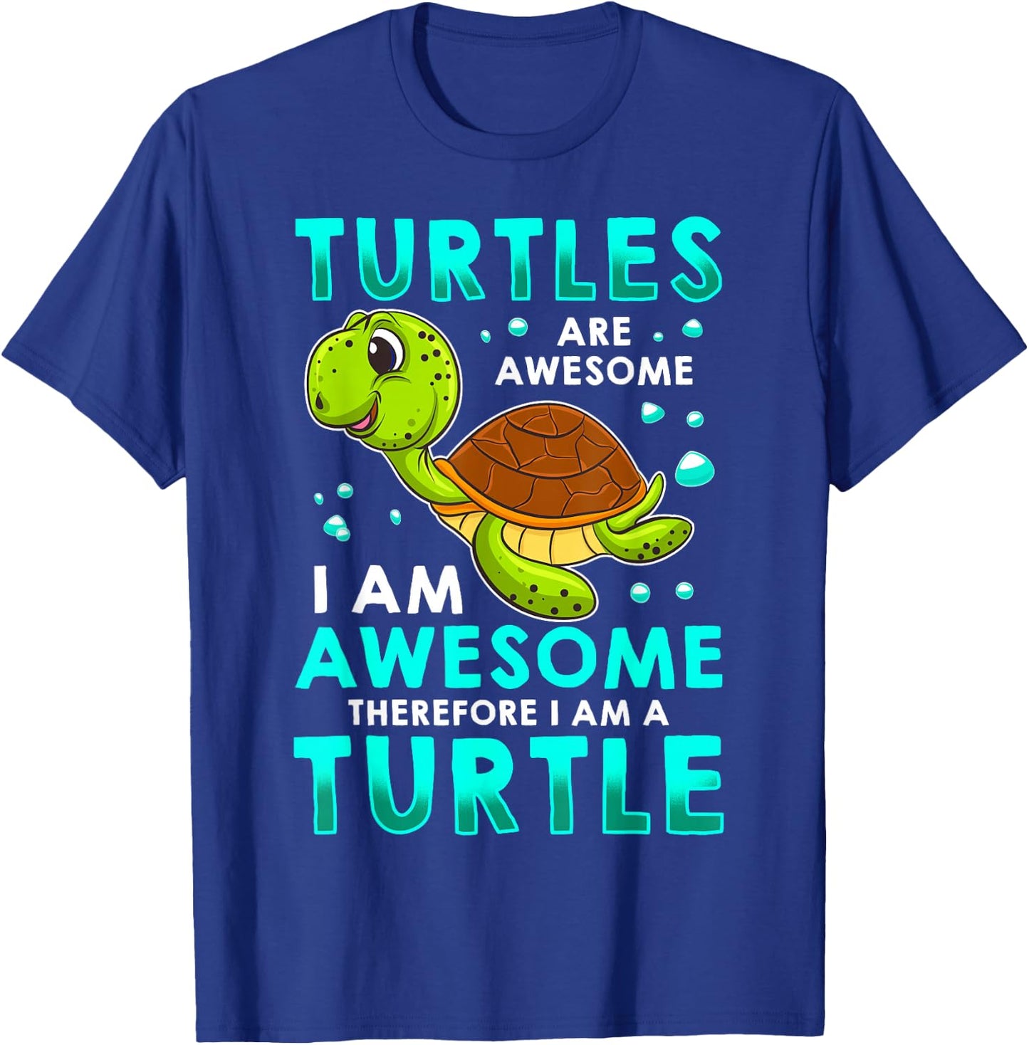 Turtles Are Awesome Im Awesome Im A Sea Turtle Beach T-Shirt - T-Shirt | Royal