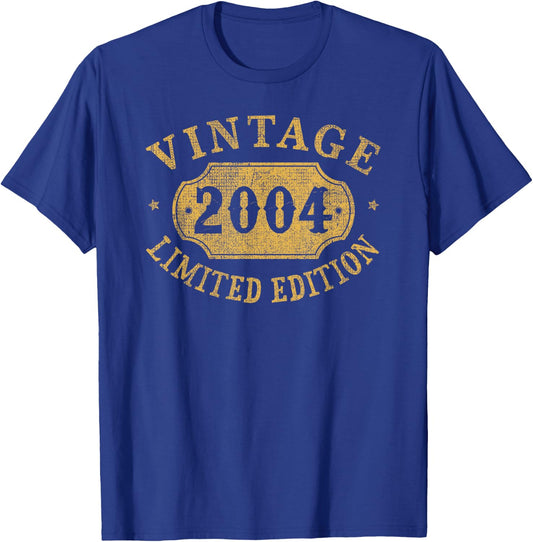 21st Birthday Women 21 Year Old Men Funny 2004 21 Years Old T-Shirt - T-Shirt | Royal