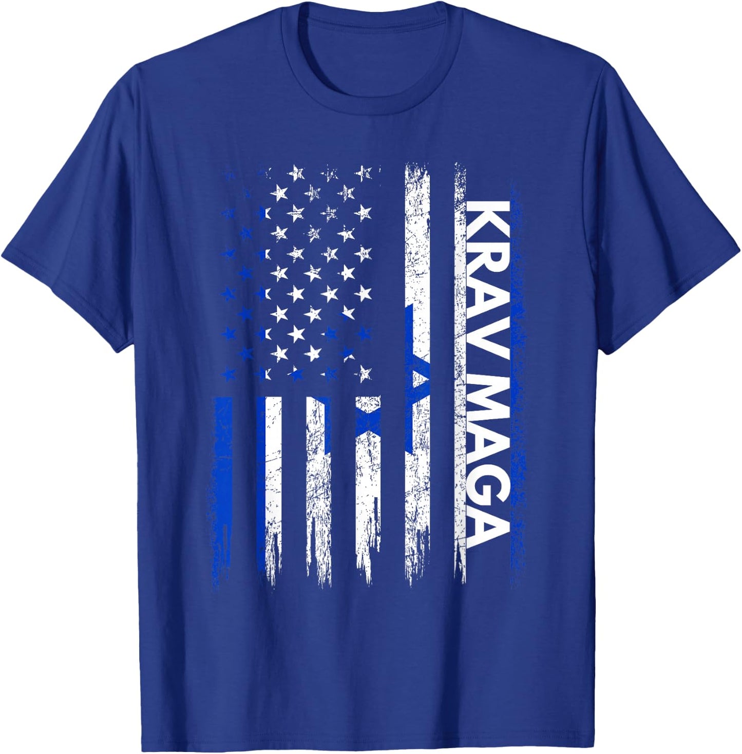 Krav MAGA Shirt Martial Arts Gifts Training Israeli Flag T-Shirt - T-Shirt | Royal